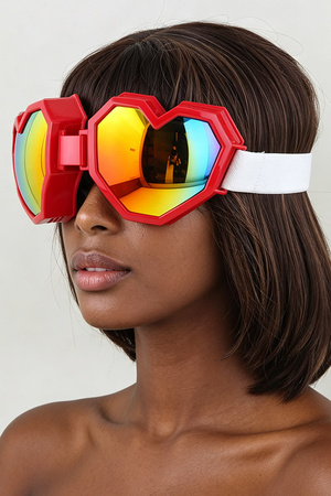 Heart Block Polycarbonate Sunglasses