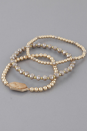 Multi Stone Beads Bracelet