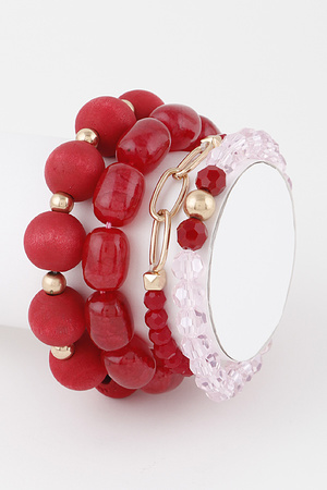 Multi Crystal Beaded Bracelet