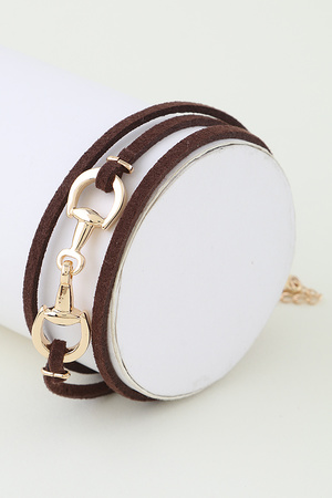 Leather Toggle Wrap Bracelet