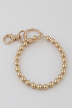 Monotone Beads Key Chain
