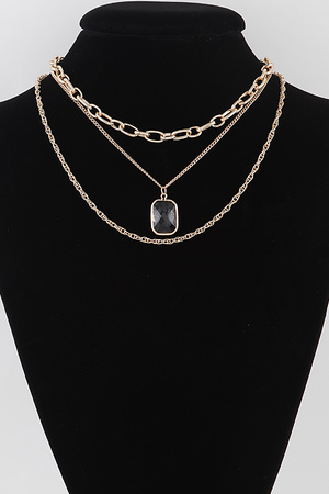 Multi Pendant Chain Necklace