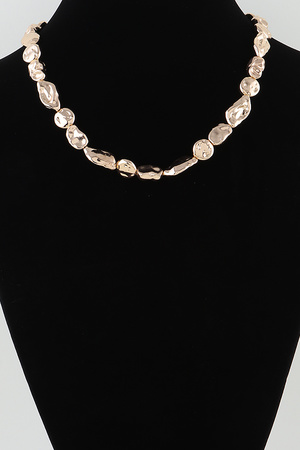 Hammered Stone Wrap Necklace