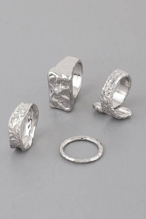 Textured Classic Rings Set