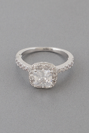 Luxury Angled Rhinestone Ring