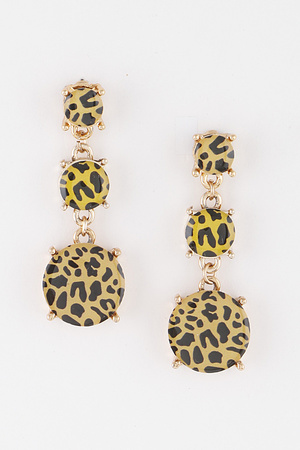 Triple Circle Drop Earrings