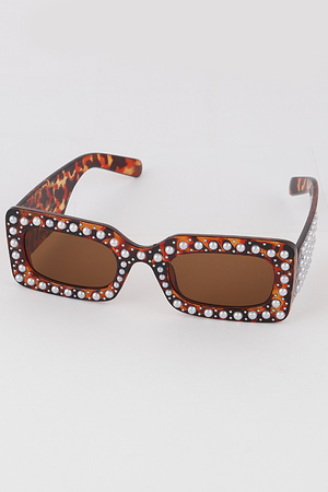 Beaded Frame Sunglasses