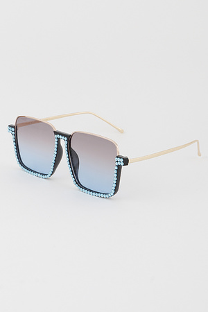 Half Jeweled  Sunglasses