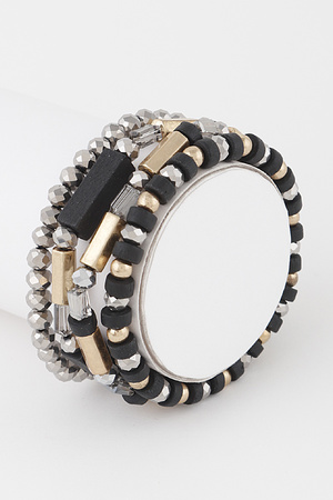 Multi Geometric Crystal Bracelet