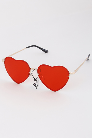 Heart Tinted Sunglasses