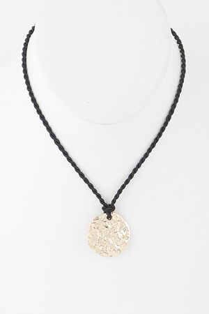 Hammered Plate Twist Necklace