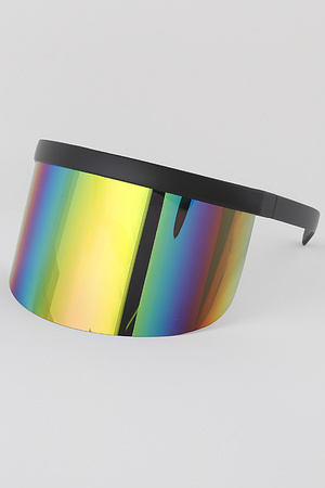 Mirrored Face Shield Sunglasses