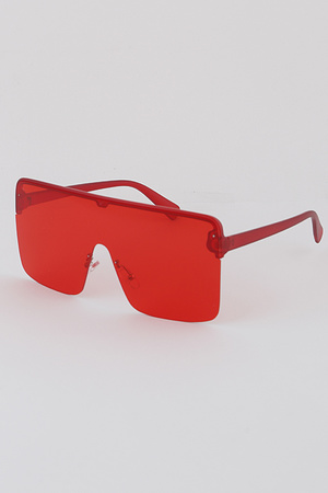 Half Framed Shield Sunglasses