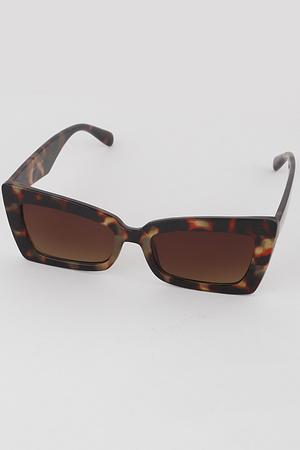 Angled Cat Eye Sunglasses