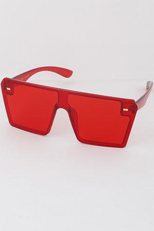 Simple Translucent Shield Sunglasses