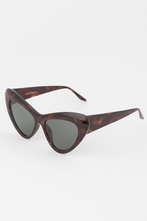 Tortoise Round Cateye Sunglasses