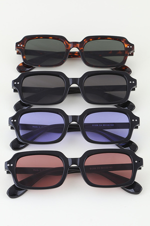 Double Bolted Classic Tinted Sunglasses