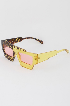 Abstract Layer Frame Sunglasses
