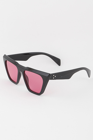Straight Sharp Cateye Sunglasses