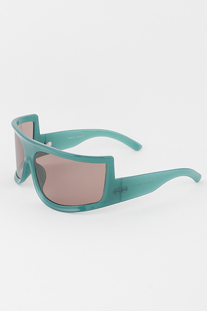 Bottom Heavy Curved Sunglasses