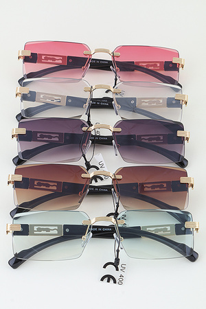 Chic Jaguar Rimless Sunglasses
