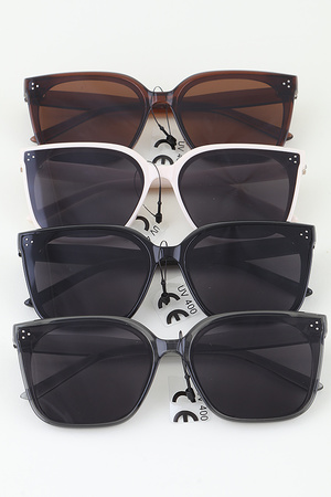 Triple Bolted Wayfarer Sunglasses