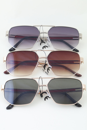 Classic Bright Gradient Aviator Sunglasses