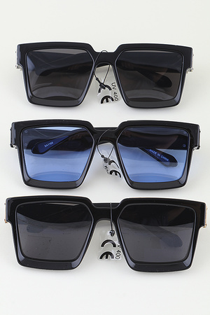 Luxury Pillar Frame Box Sunglasses