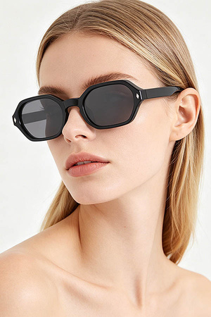 Diamond Geometric Cut Sunglasses