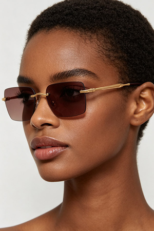 Classic Ribbed Box Sunglasses