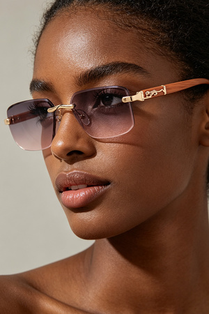 Modern Cheetah Frame Sunglasses