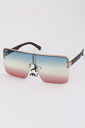 ME6359 GOLD CLEAR Square Rhinestone Stud Earrings 9DCB6