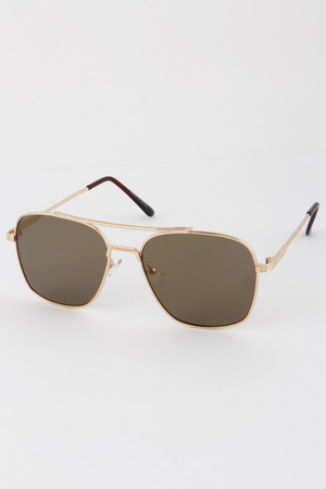 Multi Color Rim Aviator Sunglasses