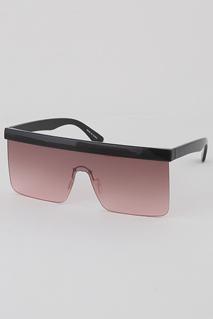 Half Framed Shield Sunglasses