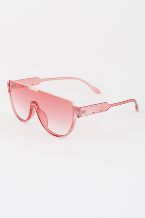 Bottom Lined Shield Sunglasses