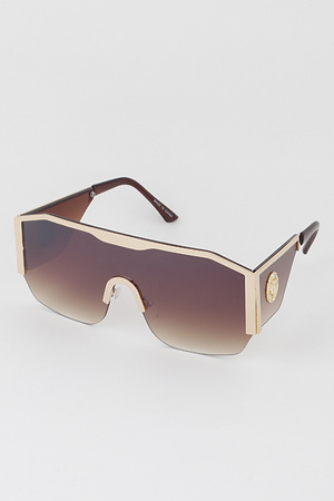 Blocky Shield Sunglasses