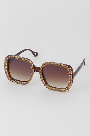 Bedazzled Square Sunglasses