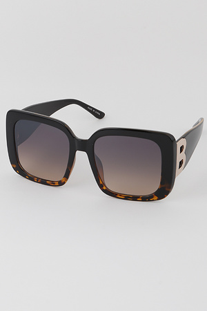 Big B Accented Square Sunglasses