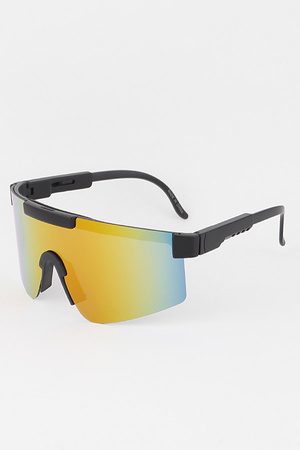 Curved Polycarbonate Shield Sunglasses