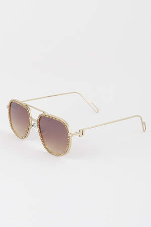 Bejeweled Aviator Sunglasses