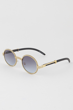 Jeweled Round Sunglasses