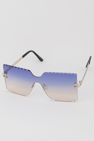 Engraved Shield Sunglasses