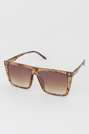 Jeweled Square Sunglasses
