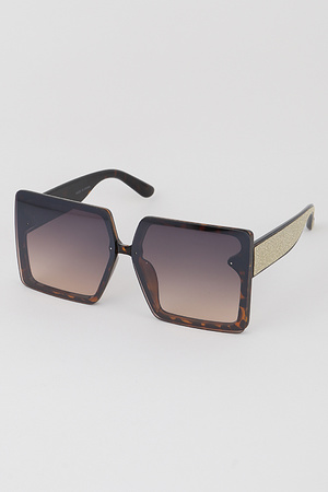 Oversized Rimless Sunglasses