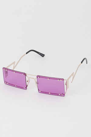 Multi Bolted Square Sunglasses