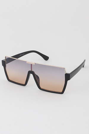 Bottom Rim Shield Sunglasses