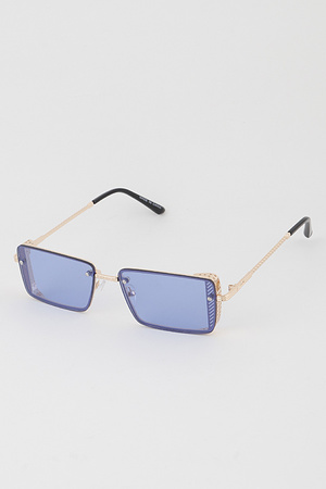 Twisted Chain Tinted Sunglasses