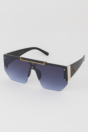 Minimal Greek Shield Sunglasses