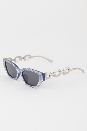 Marble Link Chain Sunglasses