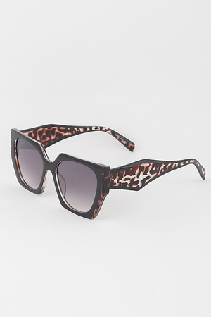 Geometric Cateye Gradient Sunglasses